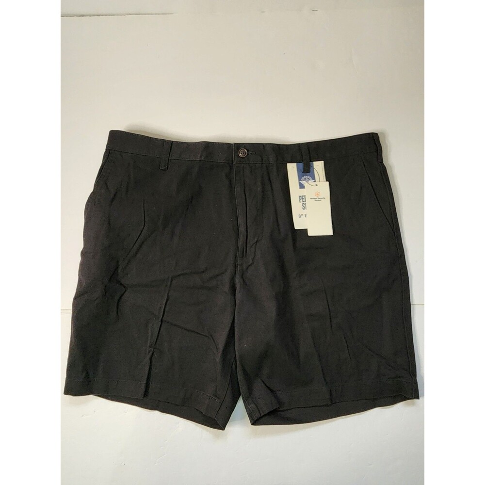 Dockers Perfect Shorts Mens 40 Black Chino 8in Inseam